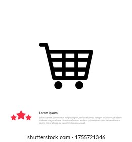 Trolley Cart Icon. Vector illustration EPS 10.