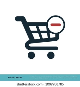 Trolley Cart Icon Vector Logo Template Illustration Design. Vector EPS 10.