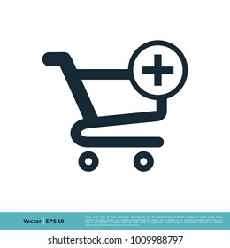 Trolley Cart Icon Vector Logo Template Illustration Design. Vector EPS 10.