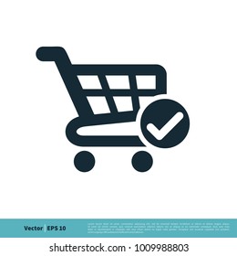 Trolley Cart Icon Vector Logo Template Illustration Design. Vector EPS 10.