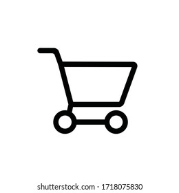 Trolley Cart Symbol Vektorgrafik einfaches Design