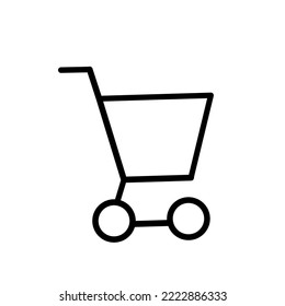 Trolley Cart Icon Vektorgrafik einfaches Design. Illustration