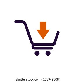 Trolley, Cart Icon Vector Template