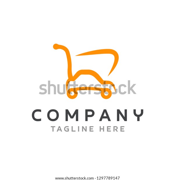 Trolley Cart\
Vector Logo Shop Template -\
Vector