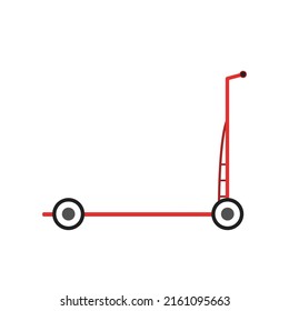 Vector de carrito de tranvía. Carrito de tranvía sobre fondo blanco.