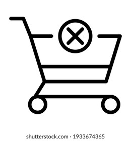 Trole con marca, icono sin compras