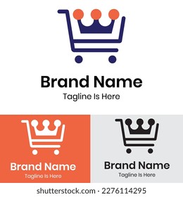 Trolley with crown logo design