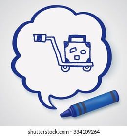 Trolley doodle drawing