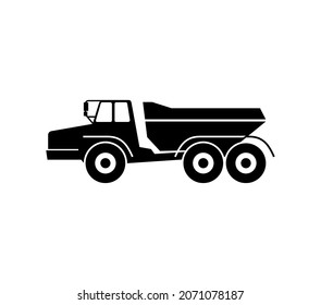 Trolley, dump truck. A car at a construction site
