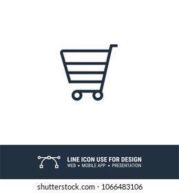 trolley e-commerce icon