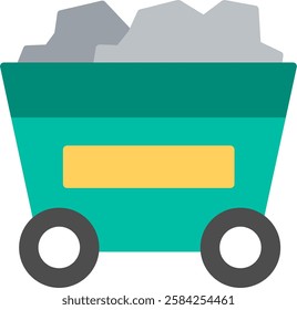 Trolley Flat Illustration Vector Design