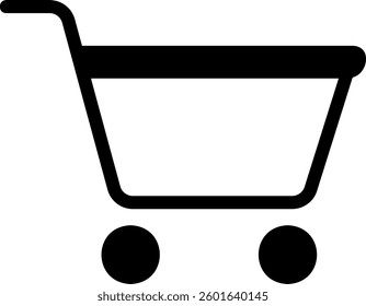 trolley glyph icon illustration vector