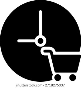 vetor de ilustração de ícone de símbolo de carrinho
