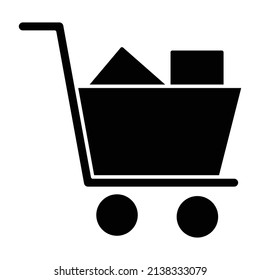 trolley  Glyph Style vector icon which can easily modify or edit