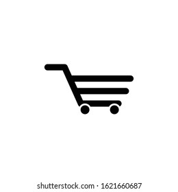 trolley icon black vector illustration