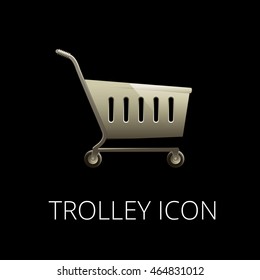 Trolley Icon. It can be used for WEB, printing, advertising and information about your business or project.