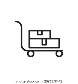 trolley icon design vector templates white on background