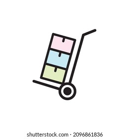trolley icon design vector templates white on background