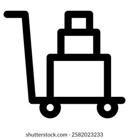 Trolley Icon for E-Commerce Shop