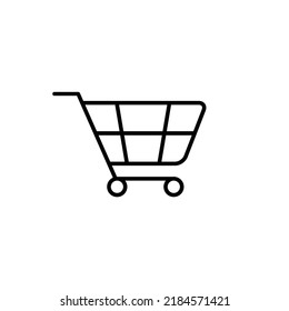 trolley icon flat style trendy stylist simple