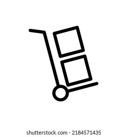 trolley icon flat style trendy stylist simple