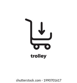 Trolley-Symbol für Highlight-Design