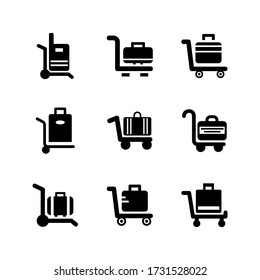 trolley  icon or logo isolated sign symbol vector illustration - Collection of high quality black style vector icons
