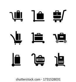 trolley  icon or logo isolated sign symbol vector illustration - Collection of high quality black style vector icons
