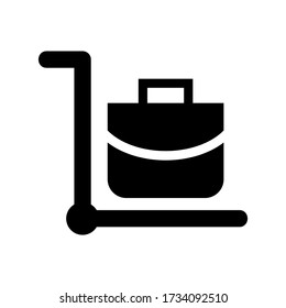 trolley  icon or logo isolated sign symbol vector illustration - high quality black style vector icons
