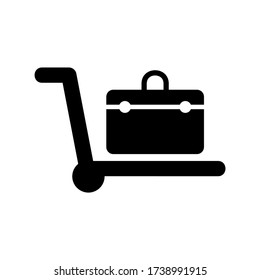 trolley  icon or logo isolated sign symbol vector illustration - high quality black style vector icons
