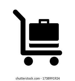 trolley  icon or logo isolated sign symbol vector illustration - high quality black style vector icons

