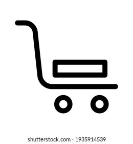 trolley icon or logo isolated sign symbol vector illustration - high quality black style vector icons
