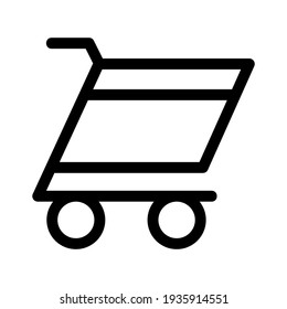 trolley icon or logo isolated sign symbol vector illustration - high quality black style vector icons
