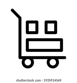 trolley icon or logo isolated sign symbol vector illustration - high quality black style vector icons
