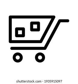 trolley icon or logo isolated sign symbol vector illustration - high quality black style vector icons
