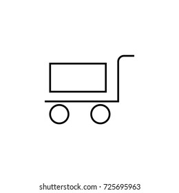 Trolley Icon on white background