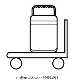 trolley icon outline