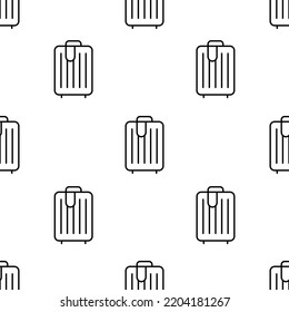 trolley icon pattern. Seamless trolley pattern on white background.