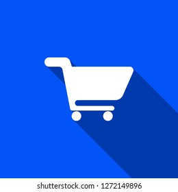 Trolley icon with shadow , sign design