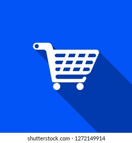 Trolley icon with shadow , sign design