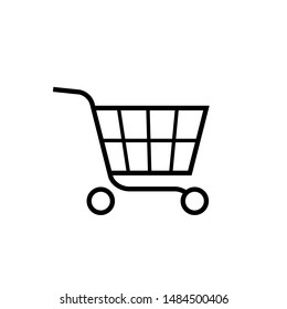 
Trolley Icon. Shoping Cart Illustration As A Simple Vector Sign & Trendy Symbol for Design,  Websites, Presentation or Mobile Application. 