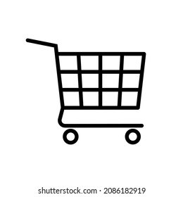 Trolley icon. Shopping cart icon.