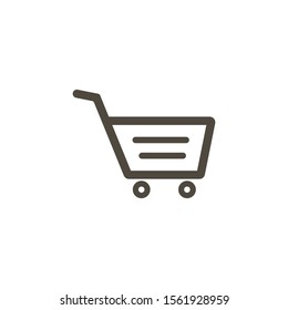 Trolley icon. Shopping Cart Icon. Shopping cart illustration for web, mobile apps. Shopping cart trolley icon vector