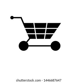 Trolley Icon. Shopping Cart in Simple Vector Sign & Trendy Symbol for Design, E-Commerce Websites, Presentation or Mobile Application.