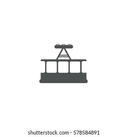 trolley icon. sign design