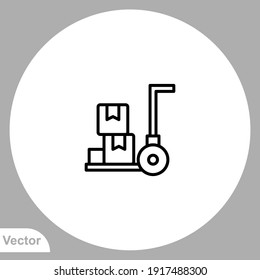Trolley icon sign vector,Symbol, logo illustration for web and mobile