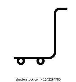 trolley, icon, vector