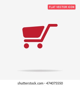 Trolley icon. Vector concept illustration for design.