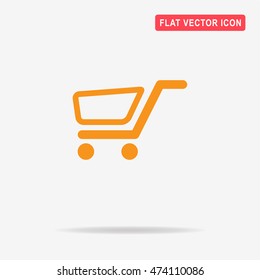 Trolley icon. Vector concept illustration for design.