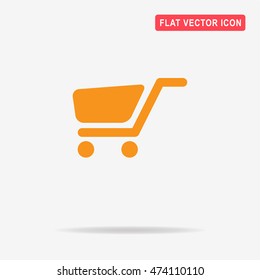 Trolley icon. Vector concept illustration for design.